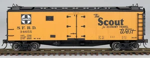 Intermountain 46104-51 HO Santa Fe The Scout Curved Line Map Refrigerator Car - Picture 1 of 5