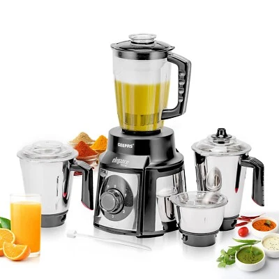 1000W 5-in-1 Mixer Grinder Blender 3 Stainless Steel Jar 1.5L Juicer Jar Dry Wet - Image 1 of 4