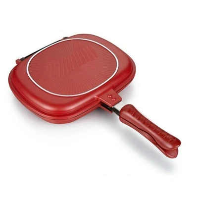 Square Double Sided Frying Pan, Non Stick Kitchen Pancuc4385 - Image 1 of 4