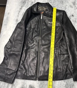 Hard Rock Cafe In New Orleans Gr. Large Damen Lederjacke Leopardenmuster - Bild 1 von 18