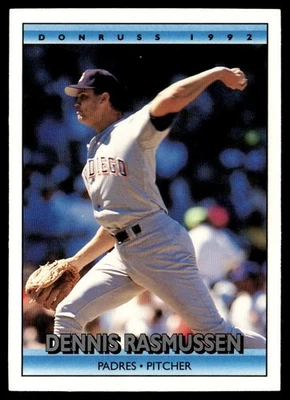 1992 Donruss Dennis Rasmussen San Diego Padres #245 - Image 1 of 2