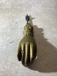 Antique/vintage Solid Brass Victorian style Ladies Hand With Ball Door Knocker - Picture 1 of 6