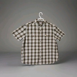 Camisa Carhartt Para Hombre XXL 2XL Relajada VERDE Cuadros Exterior 103006 391 Abotonada - Imagen 1 de 15