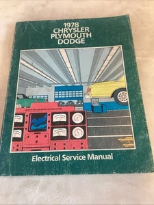 1978 PLYMOUTH CHRYSLER DODGE ELECTRICAL Service Manual 81-070-8702 - Picture 1 of 10
