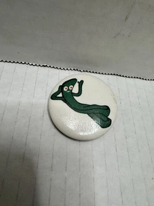 Vintage Gumby Novelty Pinback Pin Button - Picture 1 of 4