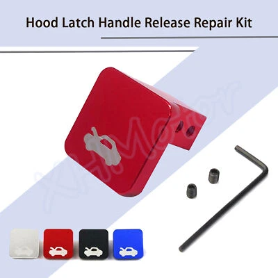 RED Aluminum Hood Latch Release Handle Decor Trim For Honda Ridgeline Element - Image 1 of 4