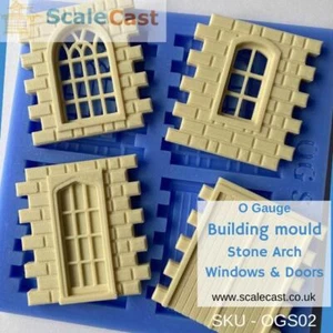 Bogenfenster und Türprofile OGS02 - O Spurweite - Modellbahnlandschaft NEU Rel - Bild 1 von 3