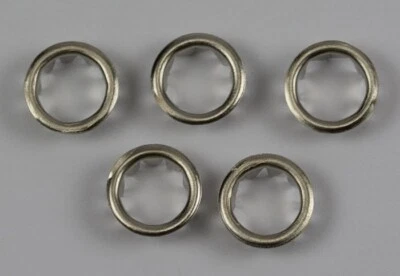 STEEL SILVER COLOUR Clock Grommets Dial Key Hole Collets 10mm Old Antique Clocks - Image 1 of 2