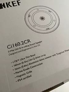 KEF Ci160.2CR Ceiling Speaker, Thin Bezel, Round, 160 mm Driver - NEW BOXED - Picture 1 of 3