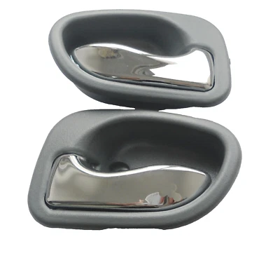 For 1995-1999 Hyundai Accent Inside Chrome Front Rear Left Right Door Handle X2 - Image 1 of 4