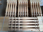Stair Baluster Elegant Carved Unpainted Wood Spindles Banister Staircase Railing