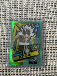 Gran Metalik Topps Chrome Slam Attax 2021 Green 40/50 Card - Picture 1 of 2