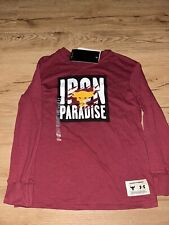 UNDER ARMOUR YOUTH LONG SLEEVE IRON PARADISE PROJECT ROCK SHIRT SIZE XL NWT