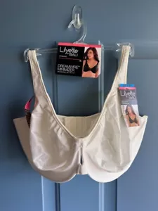 Lilyette by Bali 0904 Underwire Minimizer Bra 42DDD; Pearl; New with Tags - Picture 1 of 4