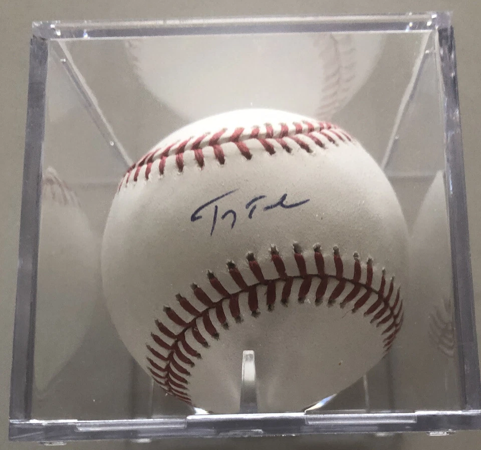 Certificado de autenticidade oficial de beisebol Troy Tulowitzki autografado da liga principal de beisebol Colorado Rockies assinado - Imagem 1 de 4