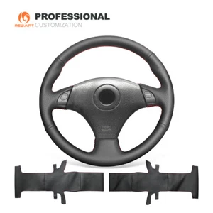 MEWANT Genuine Leather Car Steering Wheel Cover for Toyota MR2 Caldina Celica - Picture 1 of 9
