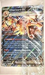 Charizard ex 125 XL Card Obsidian Flames Pokemon Promo EU Exclusive Oversize NEW - Picture 1 of 2