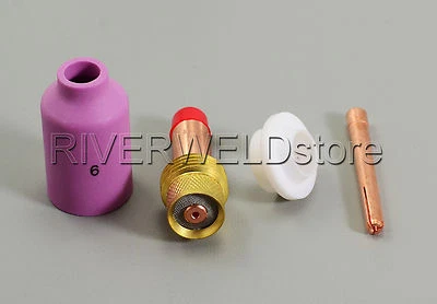 54N16 45V25 54N01 10N23 Gas Len KIT For TIG Welding Torch WP-17 WP-18 WP-26,4PK - Image 1 of 4