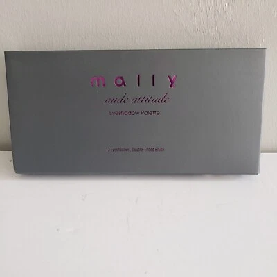 Mally Nude Attitude  Palette 12 Eyeshadows With Double - Ended Brush New In  Box - Image 1 of 3