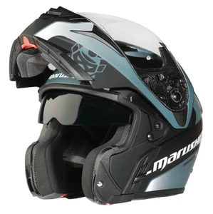 Motorradhelm FlipUp Klapphelm Marushin M410 Guardian sw-gr.-weiß Gr. L - Bild 1 von 1