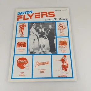 Dayton Flyers vs St. Norbert Sep 19, 1987 Football Program - Picture 1 of 10
