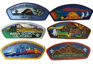 Lot of California Councils 1/2 Dozen BSA CSPs Mint CSP Patches (BHP1654) - Picture 1 of 2