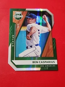Ben Casparius 2021 Elite Extra Edition Status 5/5 Los Angeles Dodgers #162 - Picture 1 of 9