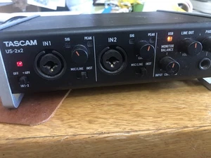 Tascam US-2x2 Desktop USB Audio MIDI Interface Nice! Tested With USB Cable - Picture 1 of 14