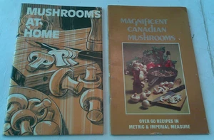 2 VTG MUSHROOM RECIPE BOOKLETS-MUSHROOMS AT HOME, MAGNIFICENT CANADIAN MUSHROOMS - Picture 1 of 2