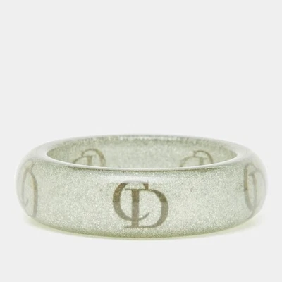 Brazalete de resina con logotipo de CD Dior Foto 1 de 3