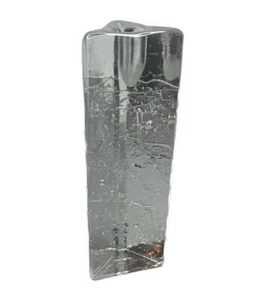 Candelabro de vidrio Iittala Arkipelago triángulo hielo grande Finlandia vintage MCM - Imagen 1 de 7