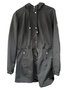 Lauren Ralph Lauren Women’s Small Black Softshell Stretch Hooded Waterproof Coat - Picture 1 of 8
