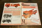 1970's DARLEY CHAMPIONS Fire Engine Truck Firefighting Sales Brochure Melrose IL