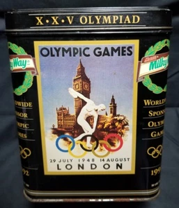 Bote de hojalata Mars Láctea patrocinador mundial de los Juegos Olímpicos 1992 - Imagen 1 de 6