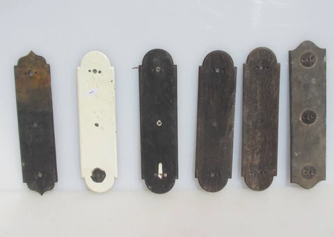 Victorian Wooden Finger Plate Push Door Handle Antique Old Vintage ODD LOT Cover