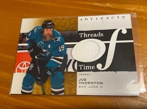 2021-22 UPPER DECK ARTIFACTS THREADS OF TIME #TT-JT JOE THORNTON ~ SJ SHARKS - Picture 1 of 6