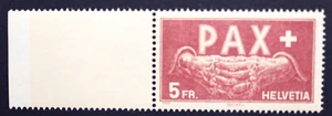 1945 SWITZERLAND WW11 'PAX HELVETIA 5FR.' FORGERY STAMP - Picture 1 of 2