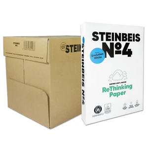 Steinbeis No 4 - Recycling ISO 100 (Blauer Engel)2.500 Blatt Papier A4 80 g/m²