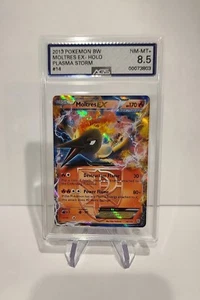 2013 Pokémon TCG - B &W - Plasma Storm - Moltres EX - 14/113 - AGS NM-MT+ 8.5 - Picture 1 of 2