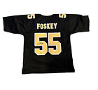 Isaiah Foskey Signed New Orleans Black Football Jersey (Pia)