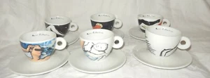 Amici Collection ILLY  6 CAPPUCCINO TASSEN     1994 ANDREA MANETTI   TOP - Bild 1 von 8