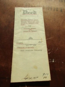 1947 Property DEED Lancaster County PENNSYLVANIA - West Cocalico Township Denver - Picture 1 of 6