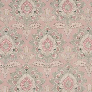 Belgrave Floral Rosa Stoff 140 cm Damast Druck Gardinen Polster Meterware - Bild 1 von 2