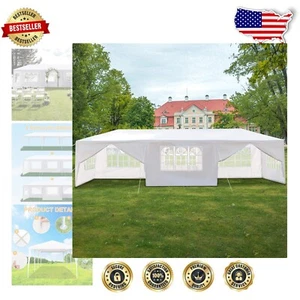 Waterproof Canopy Tent Gazebo for Weddings, Birthdays & Outdoor Picnics 10'x30' - Picture 1 of 9