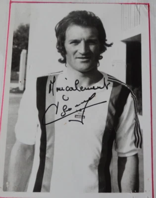 Photo dédicacée - Francis Isnard - OGC Nice - 1976 - 8,5 x 11,5 cm - ISSA NISSA - Photo 1/2