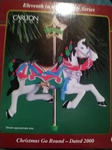 2000 Carlton Cards Heirloom Christmas Ornament "Christmas Go Round 2000”  T 21 - Picture 1 of 1