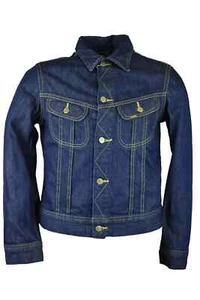 Lee Giacca Jeans Donna Corta Giubbotto Denim Jacket Giubbino Corto Vintage M Blu - Picture 1 of 8
