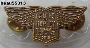 ⭐LADIES OF HARLEY DAVIDSON OWNERS GROUP HOG LOH 2016 VEST JACKET HAT PIN - Bild 1 von 1
