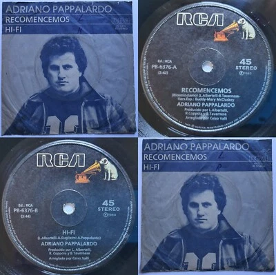 ADRIANO PAPPALARDO ABBA RICOMINCIAMO (SPANISH-SUNG) 1980 UNIQ PS RARE CHILEAN PR - Image 1 of 4