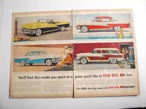 1956 Mercury Montclair Convertible Phaeton Voyager Custom 2-page Ad - Picture 1 of 1